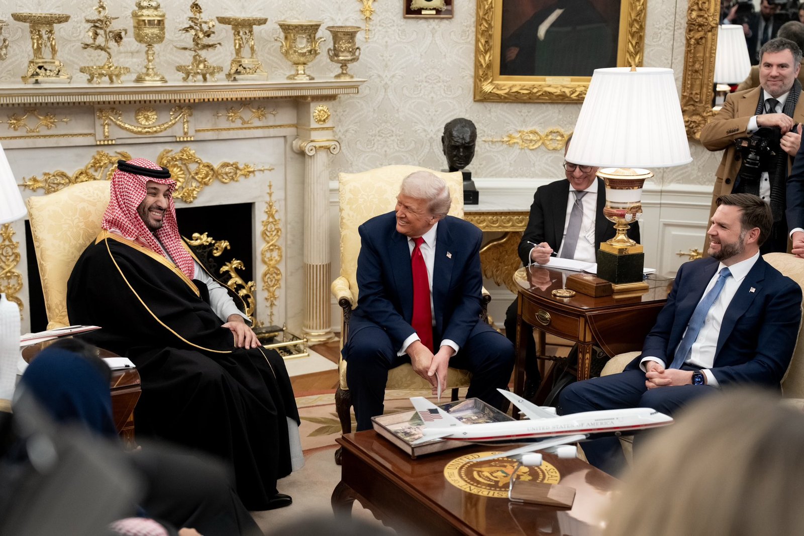 Trump Greets Saudi King in Washington