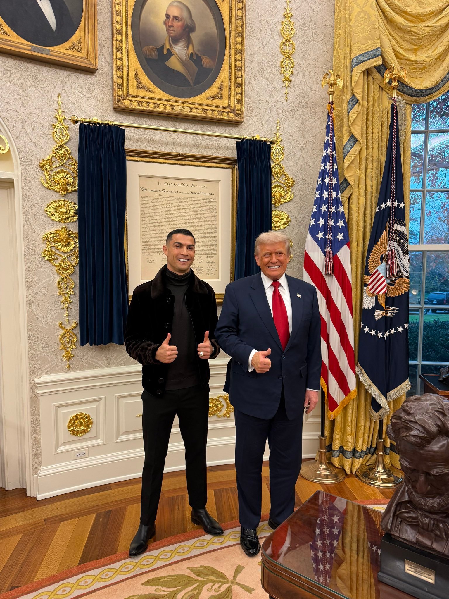 Barron Meets Ronaldo at White House