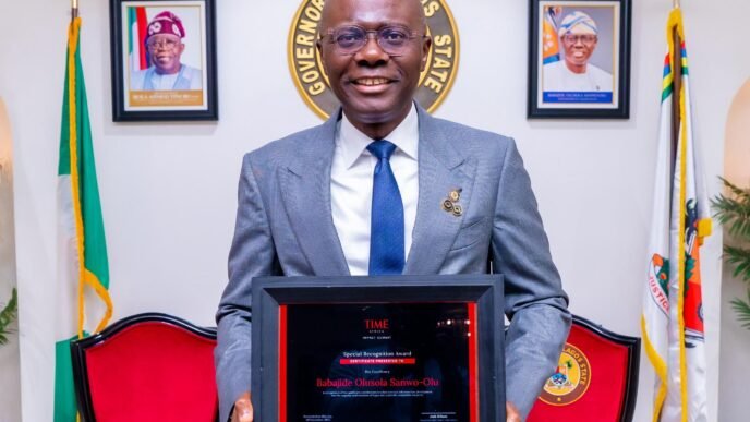Sanwo-Olu Receives TIME Honour