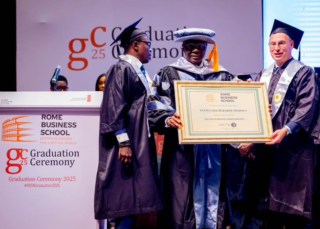 Sanwo-Olu Bags Honorary Doctorate
