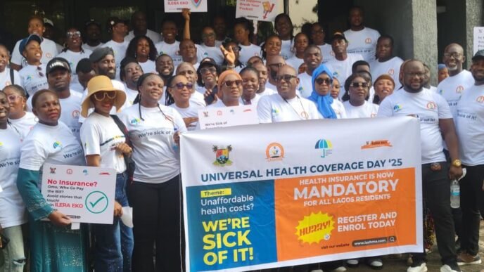 LASHMA Leads UHC Day Walk, Promotes Ilera-Eko Health Insurance