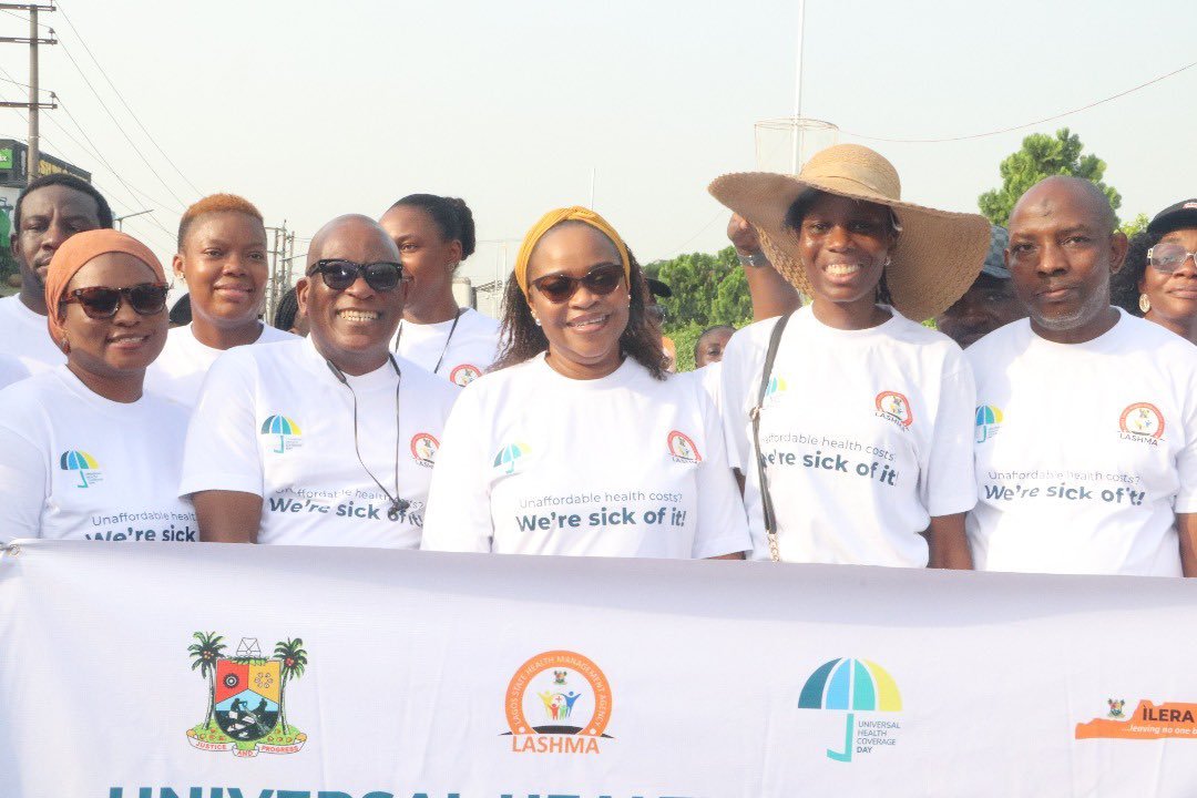 LASHMA Leads UHC Day Walk, Promotes Ilera-Eko Health Insurance