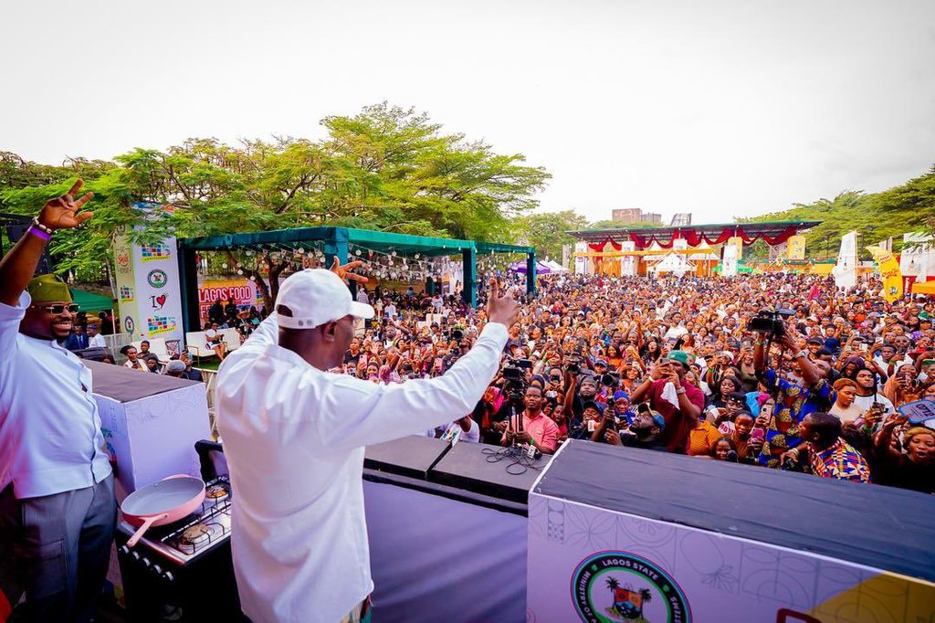 Sanwo-Olu Cooks, Celebrates Entrepreneurs at Lagos Food Festival