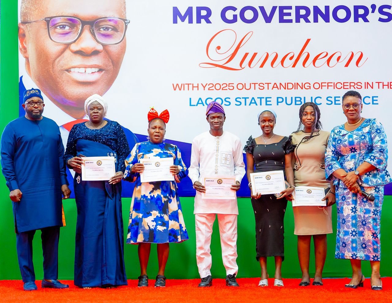 Sanwo-Olu Honours 2025 Outstanding Lagos Public Servants