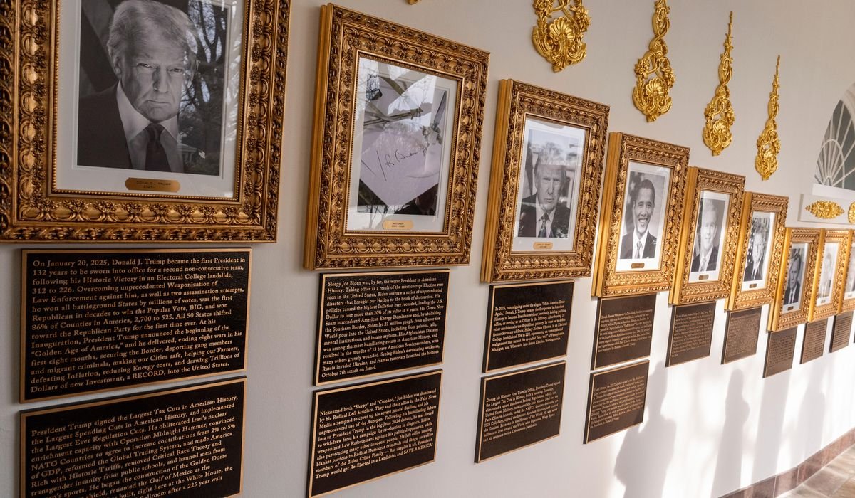 Trump Adds Critical Plaques Targeting Biden, Obama in White House Walk of Fame