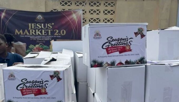 RCCG Holds ‘Jesus Market’, Distributes Free Food to Lagos Residents