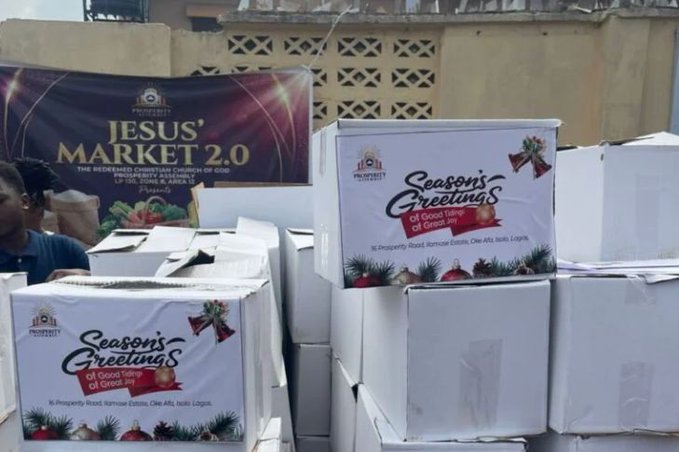 RCCG Holds ‘Jesus Market’, Distributes Free Food to Lagos Residents