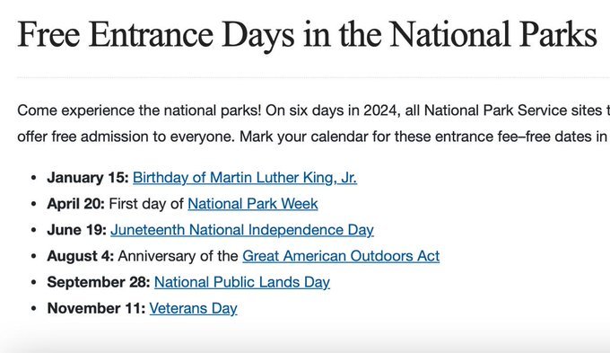Trump Admin Drops MLK Day, Adds Trump Birthday to National Park Free Entry List