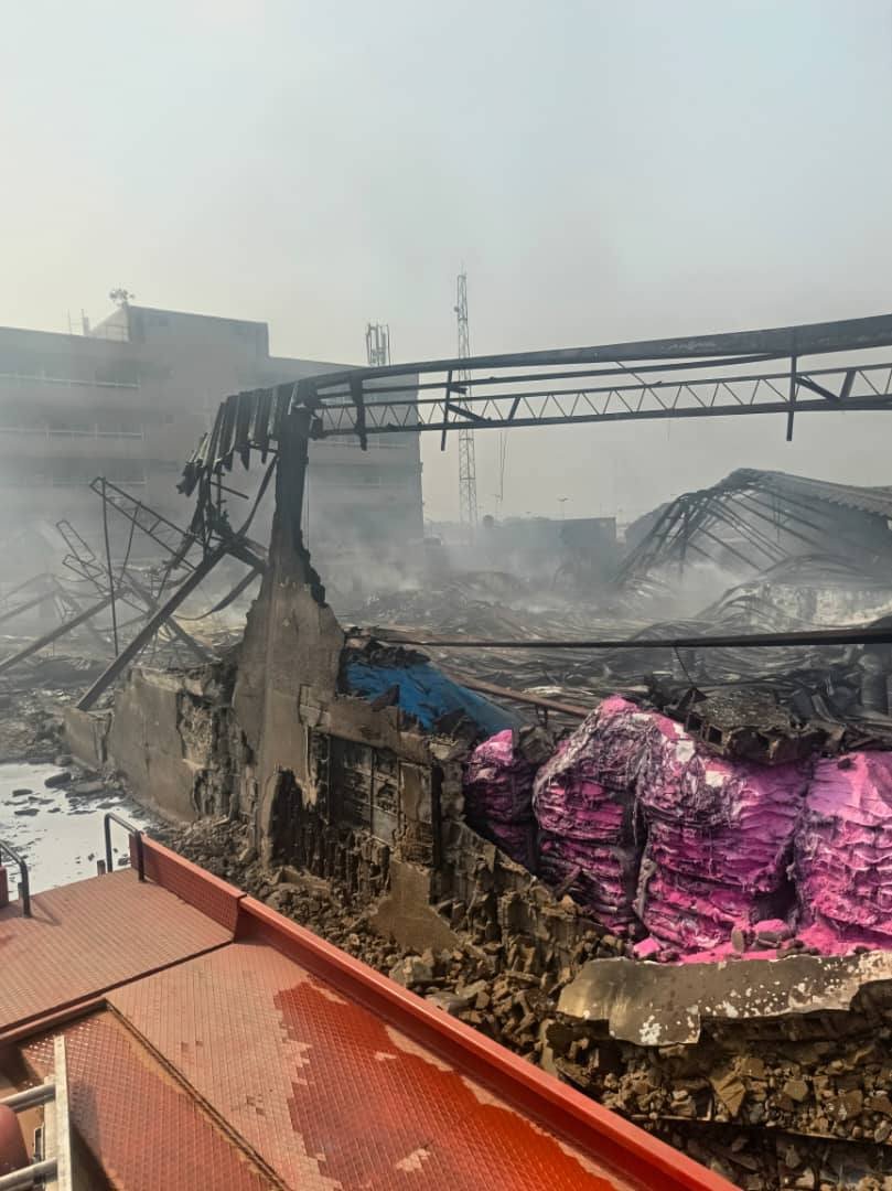 Mile II warehouse fire
