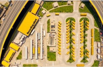 Obalende bus transport hub