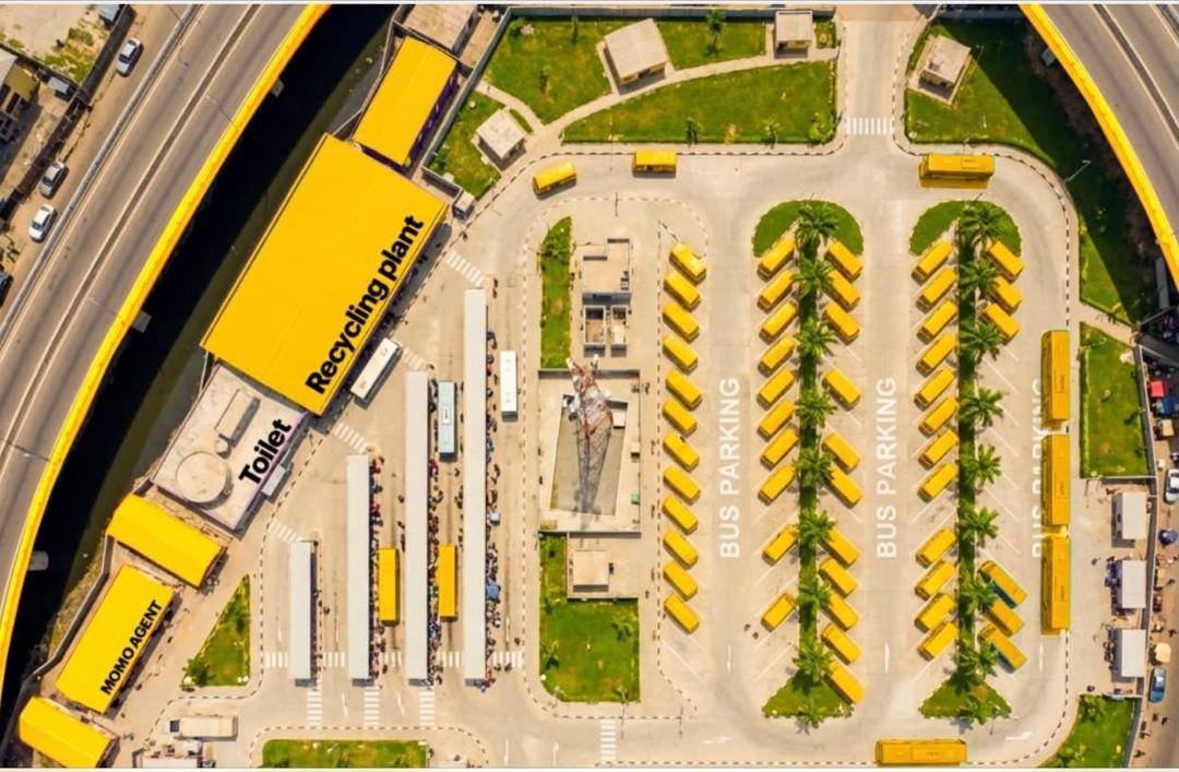 Obalende bus transport hub