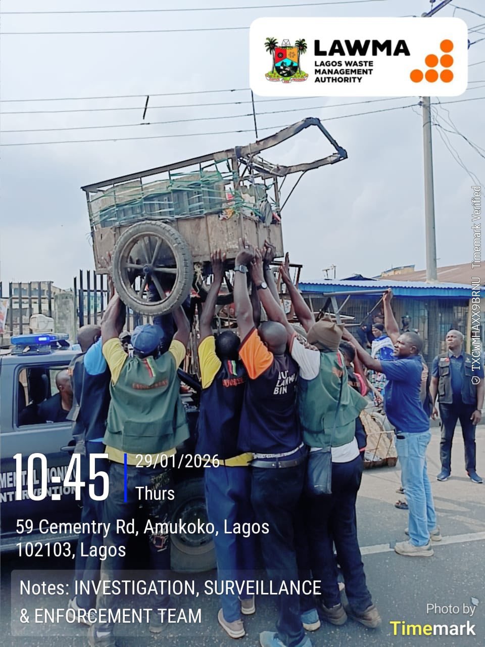 LAWMA enforcement officers