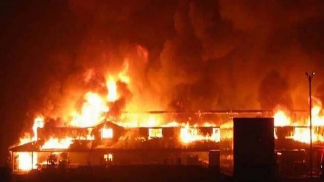 Mile II warehouse fire