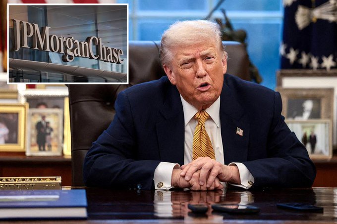 President Trump Moves to Sue JPMorgan Chase Over Alleged Debanking