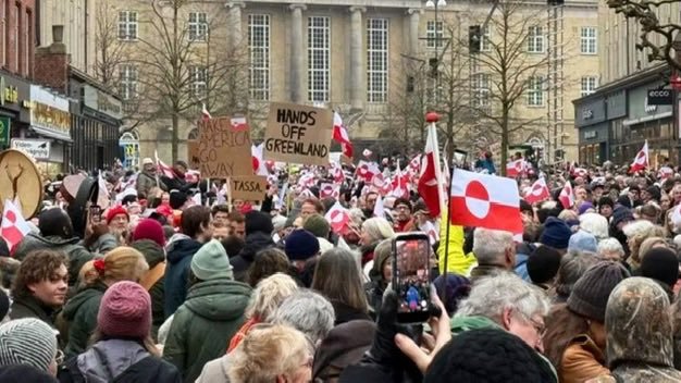 Massive Protest Erupts in Copenhagen Over Trump’s Greenland Remarks