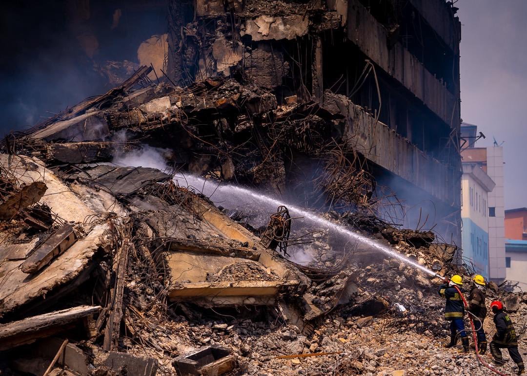 Sanwo-Olu Confirms Eight Lost Lives, 13 Rescued in GNI Building Fire