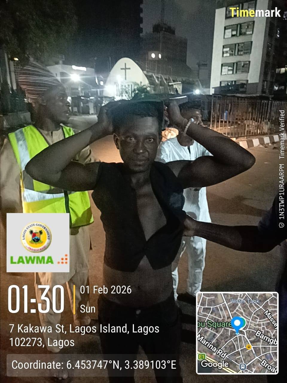 LAWMA illegal dumping arrest