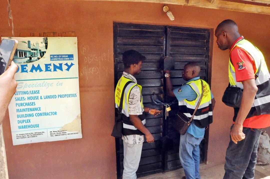 LASRERA Seals Fake Estate Agent Office in Ikorodu, Intensifies Crackdown
