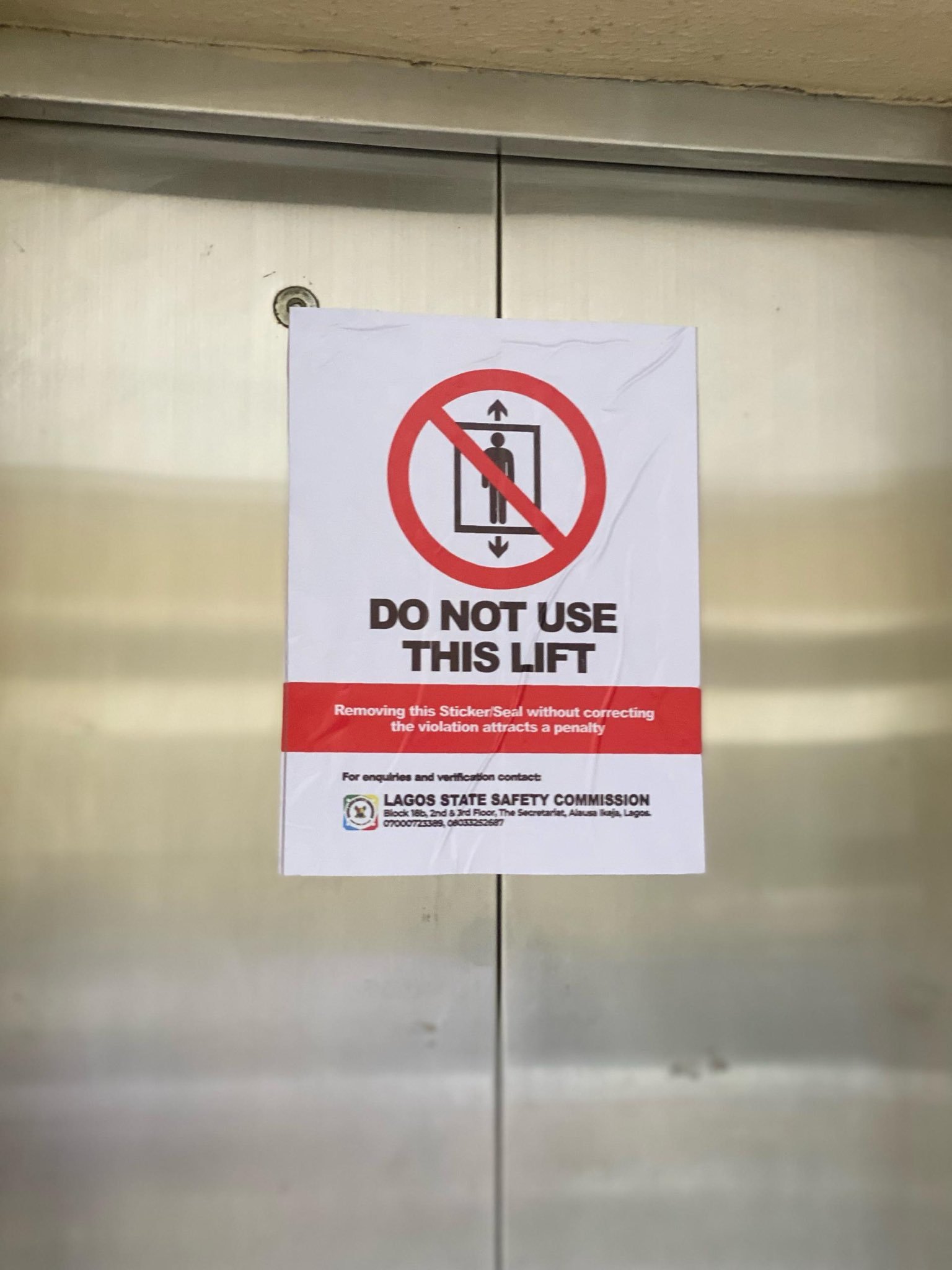 LASG Seals Buildings, Malls, Hotels Over Lift Safety Violations in Lagos
