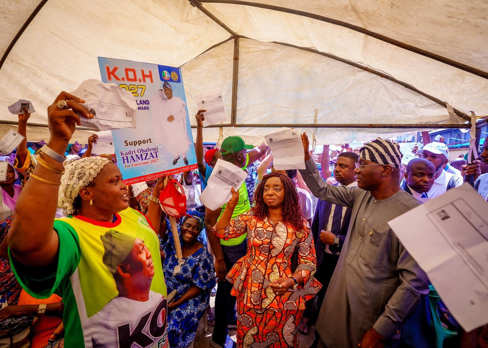 Sanwo-Olu, Wife Vote For Hamzat In Lagos APC Governorship Primary